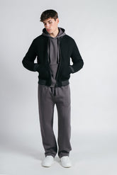 GIUBBOTTO BOMBER IN PANNO NERO